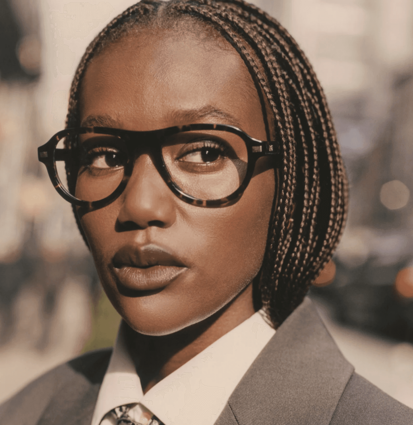 Model wearing The Patricia