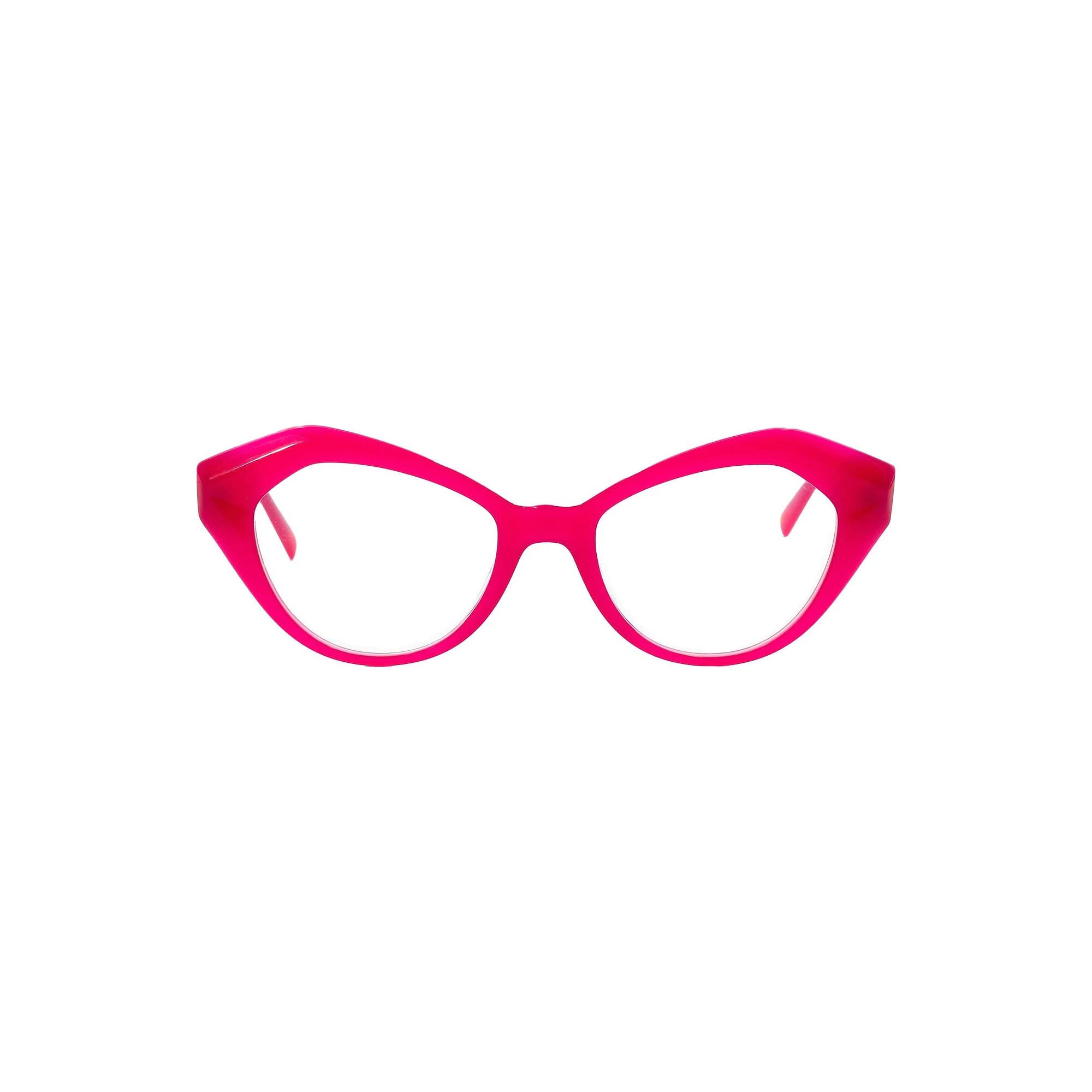 The Joy cat eye acetate eyeglasses in Pink – front view
